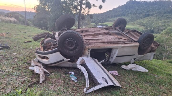 Capotamento em Jaborá