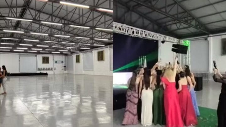 Formandos organizam própria formatura após empresa cancelar festa um dia antes em Pinhalzinho