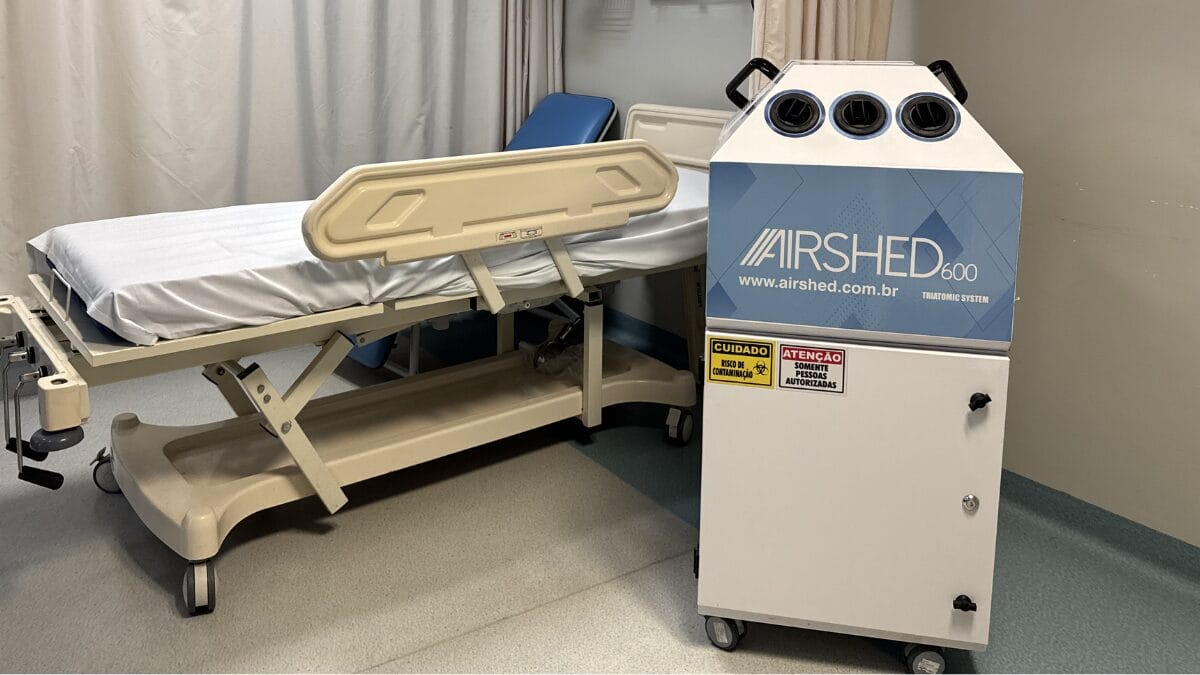 Purificador de ar no Hospital Pequeno Anjo