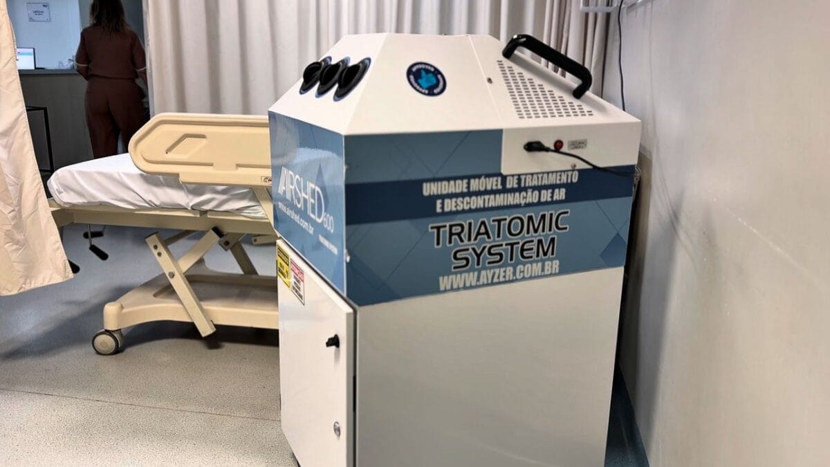 Equipamentos limpam pat&oacute;genos do ar em hospital de SC