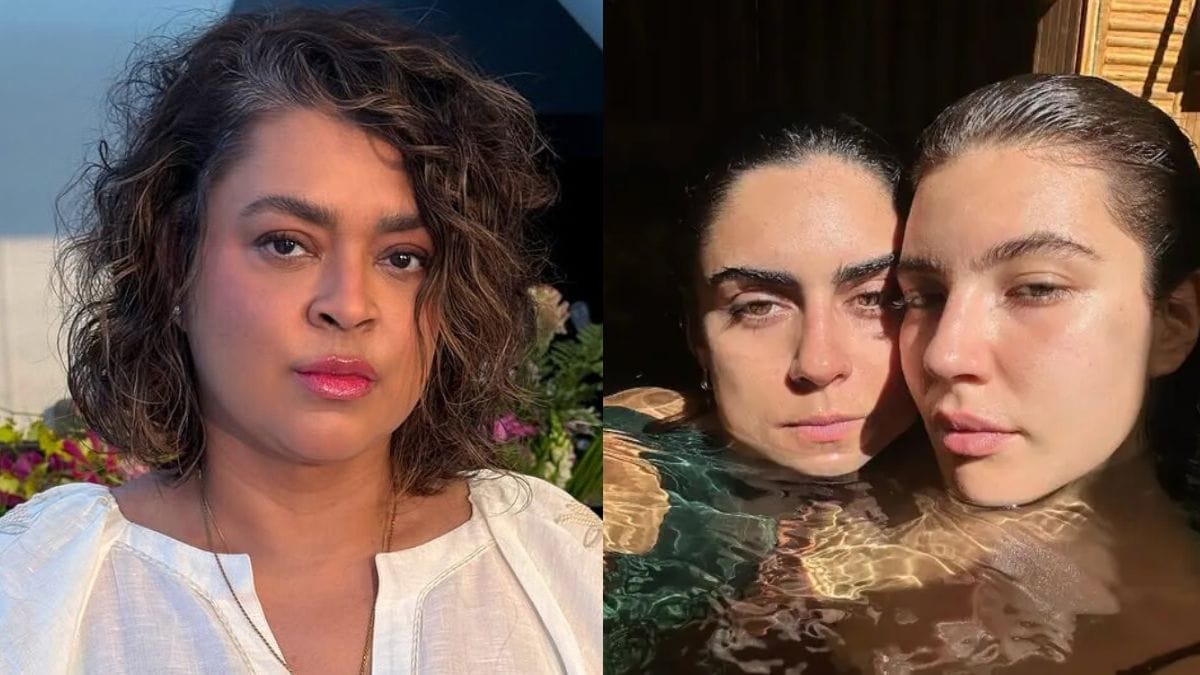 Foto dupla de Preta Gil e Alanis Guillen com a ex-namorada Giovanna Reis
