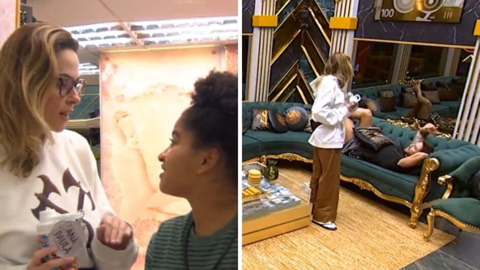 Ana Paula discute com Jonas e Milena sobre o mesmo