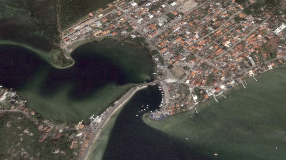 Imagens de sat&eacute;lite da Lagoa da Concei&ccedil;&atilde;o