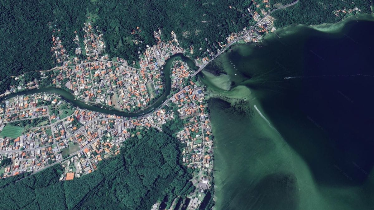 Imagens de sat&eacute;lite da Lagoa da Concei&ccedil;&atilde;o