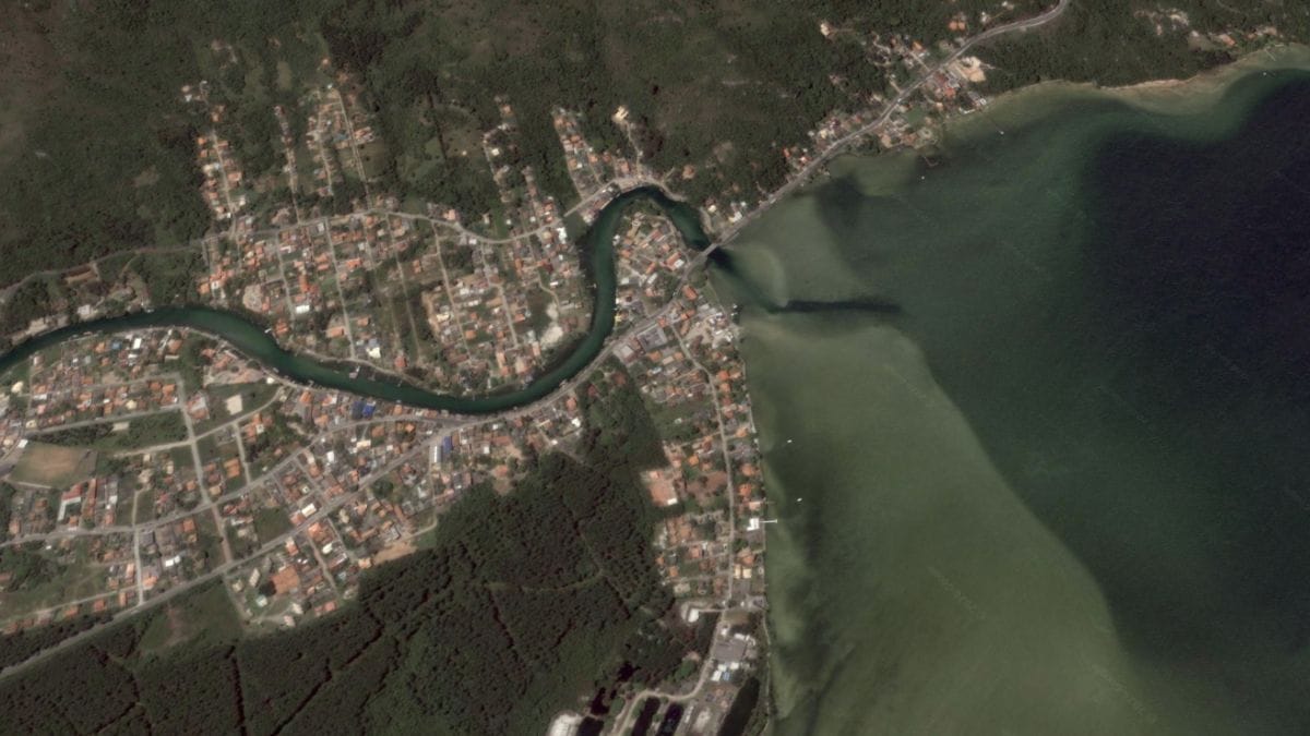 Imagens de sat&eacute;lite da Lagoa da Concei&ccedil;&atilde;o