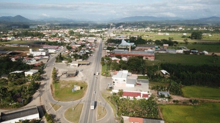 Foto aérea de Canelinha
