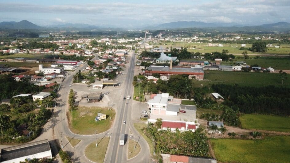 Foto aérea de Canelinha