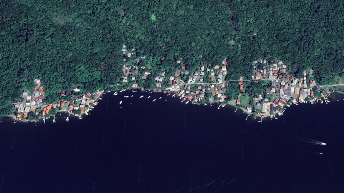 Imagens de sat&eacute;lite da Lagoa da Concei&ccedil;&atilde;o