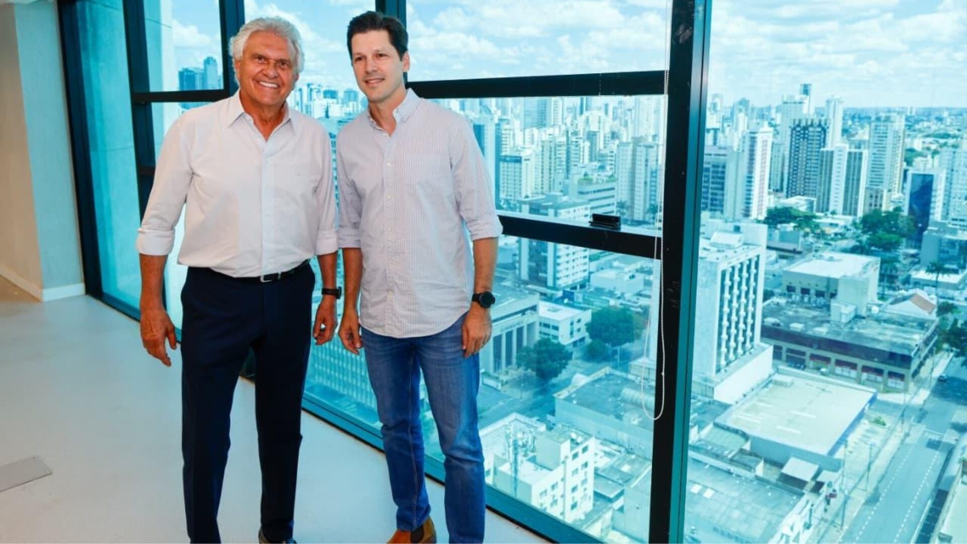 Caiado e Vilela lado a lado