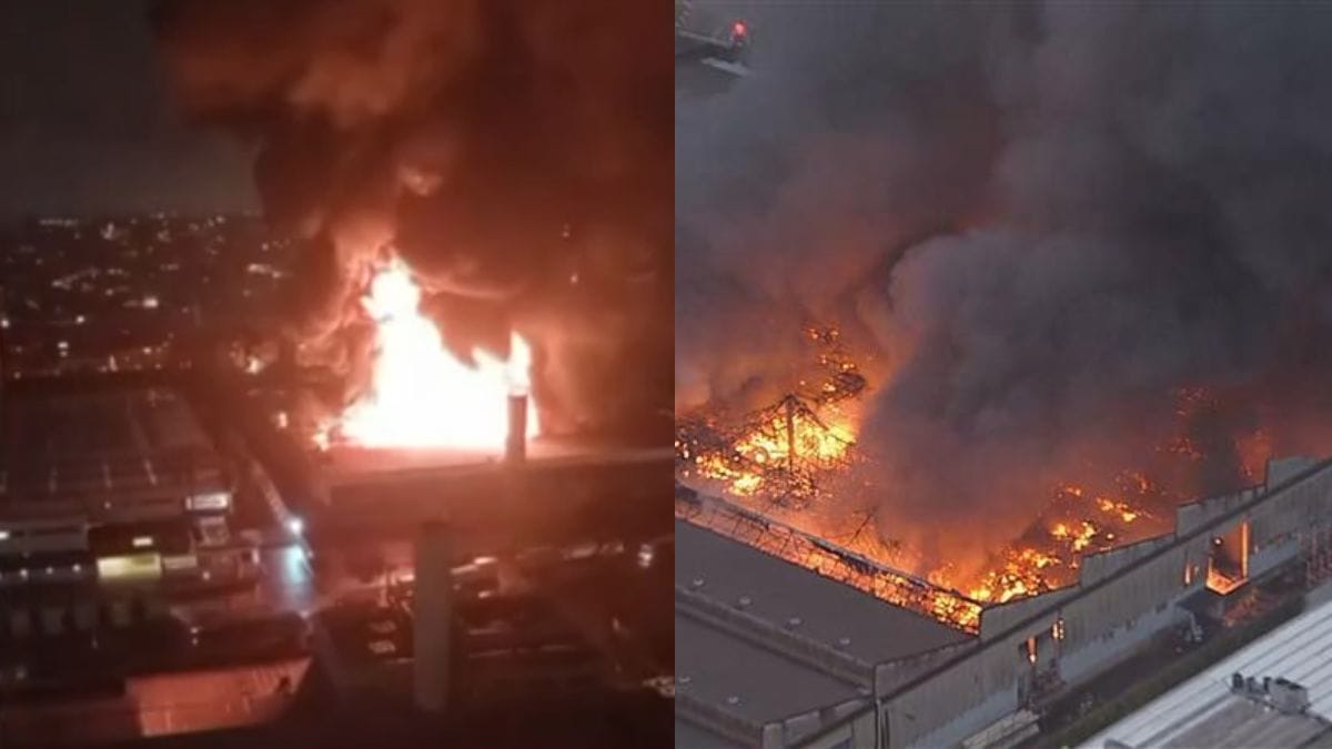 Fotos mostram incêndio de grandes proporções em distribuidora de tintas em SP (2)