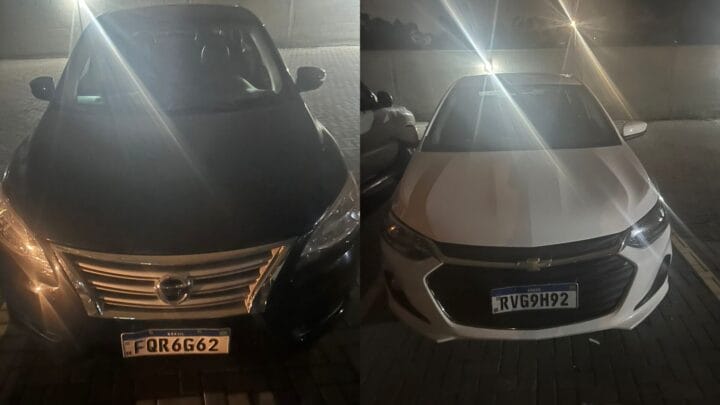 Grupo invade loja, rende clientes e rouba mais de 10 carros na Grande Florianópolis; FOTOS