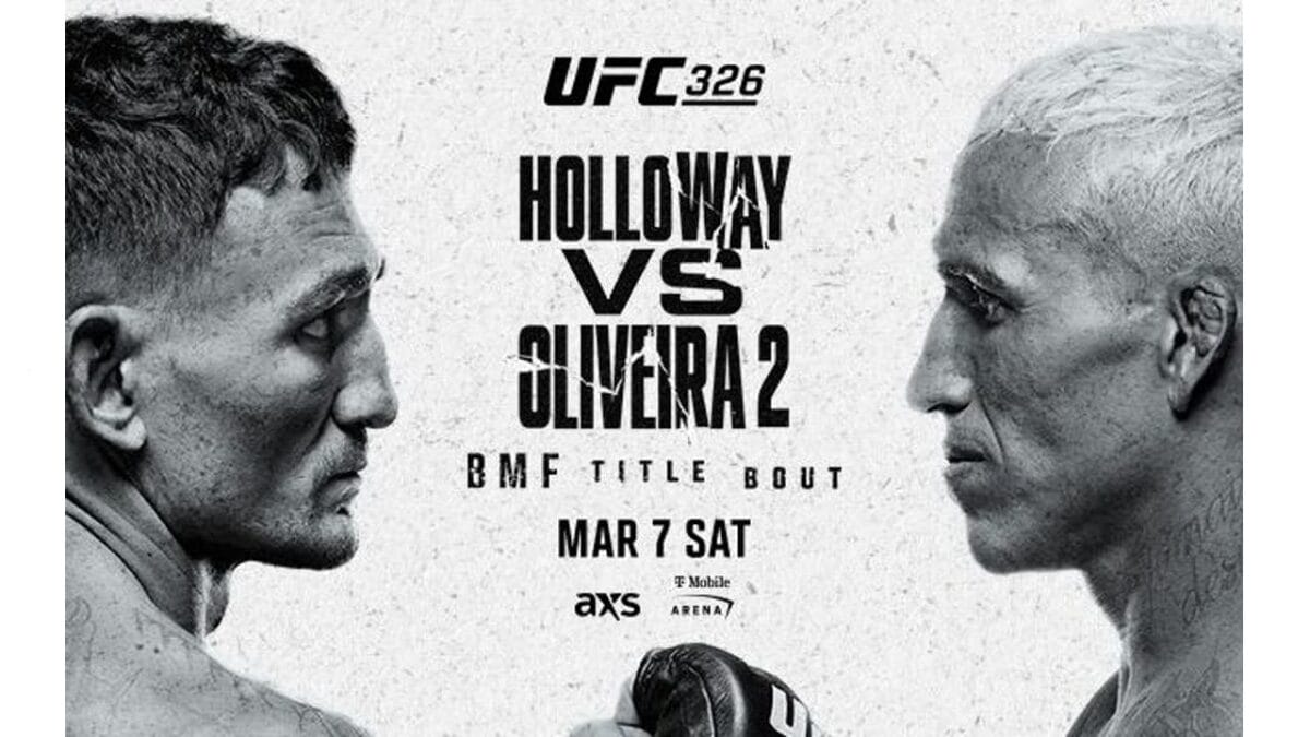 Holloway x Oliveira 2 no UFC 326 (Foto: Divulgação, UFC)