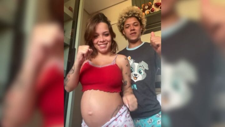 Kamylinha, da Turma do Hytalo, anuncia gravidez aos 18 anos
