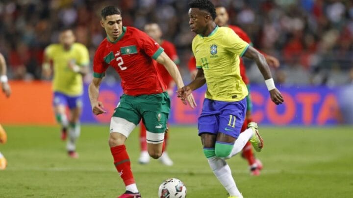 Seleção Brasileira contra Marrocos em amistoso de 2023 (Foto: Rafael Ribeiro, CBF)