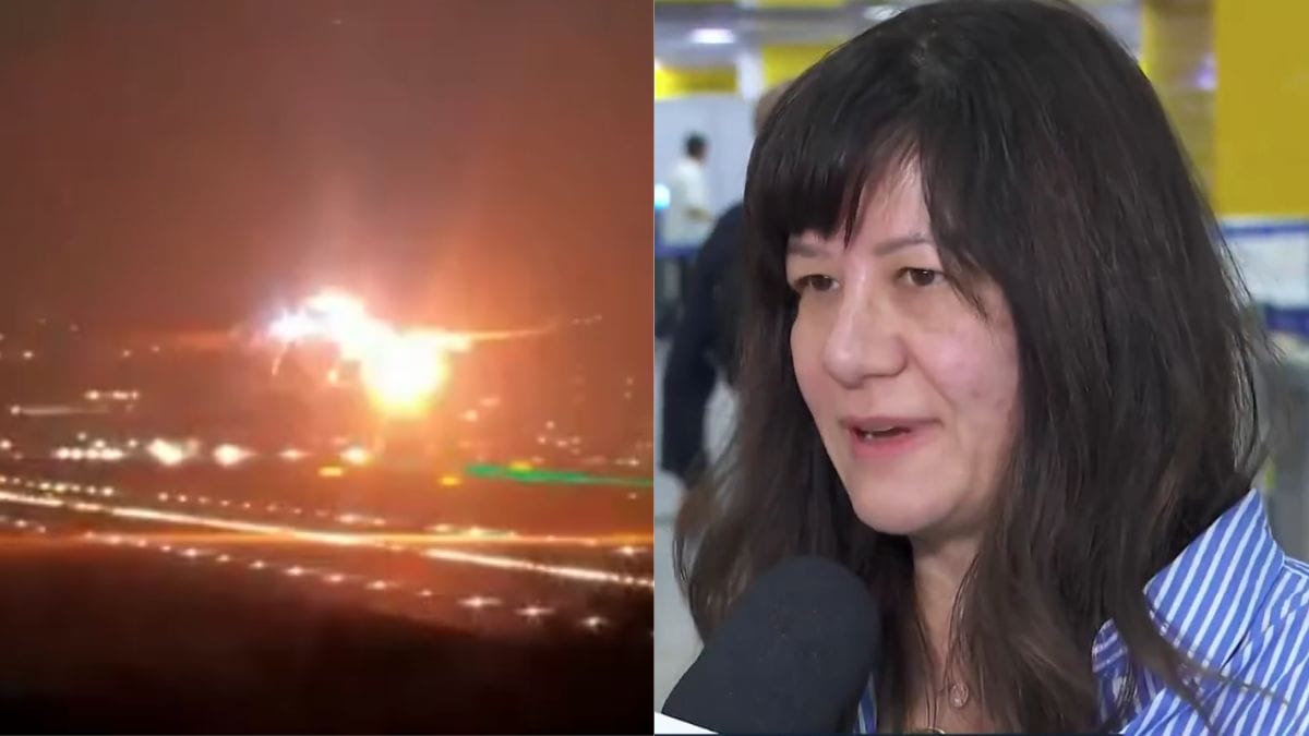 Passageira de avi&atilde;o em guarulhos relata panico ap&oacute;s explos&atilde;o de motor