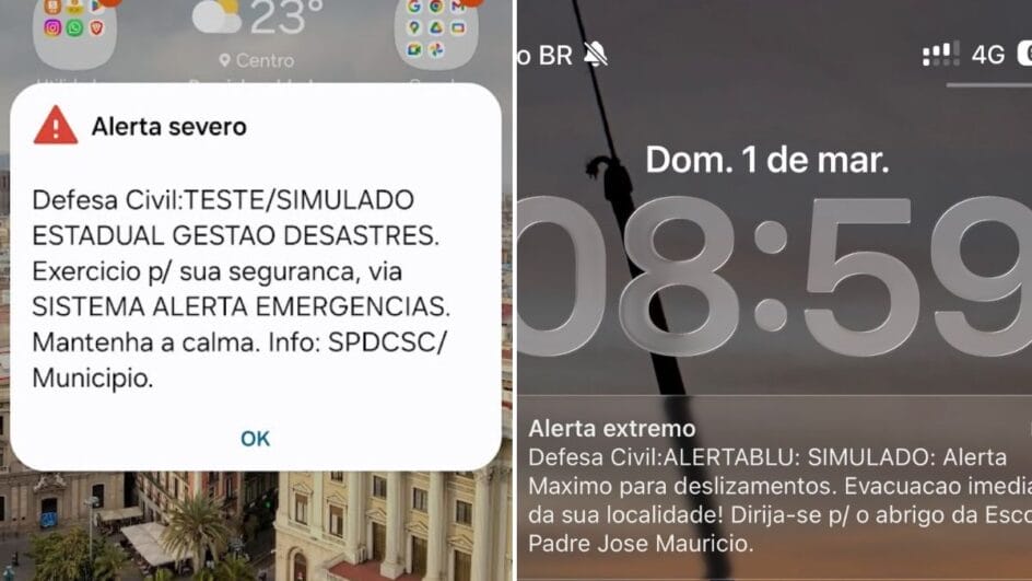 Notificações da Defesa Civil