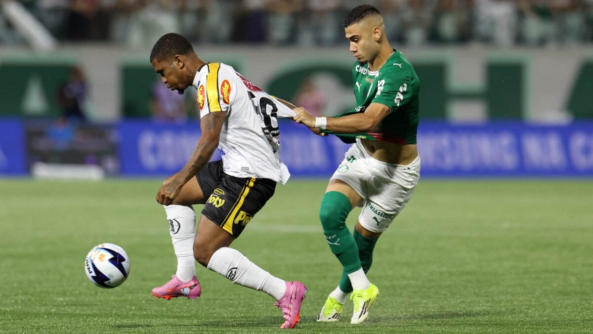 Palmeiras x Novorizontino no jogo de ida da final do Paulistão (foto: Divulgação, Cesar Greco, Palmeiras)
