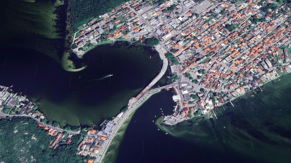 Imagens de sat&eacute;lite da Lagoa da Concei&ccedil;&atilde;o