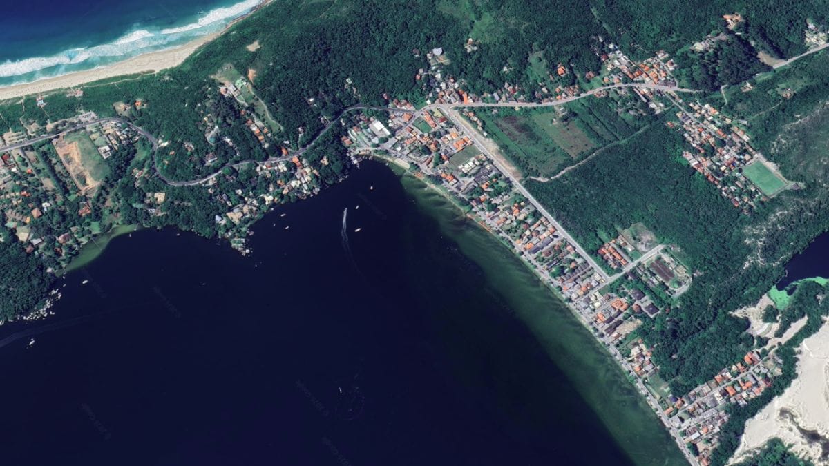 Imagens de sat&eacute;lite da Lagoa da Concei&ccedil;&atilde;o