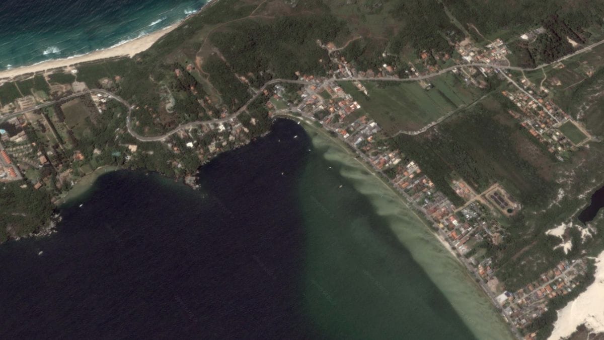 Imagens de sat&eacute;lite da Lagoa da Concei&ccedil;&atilde;o