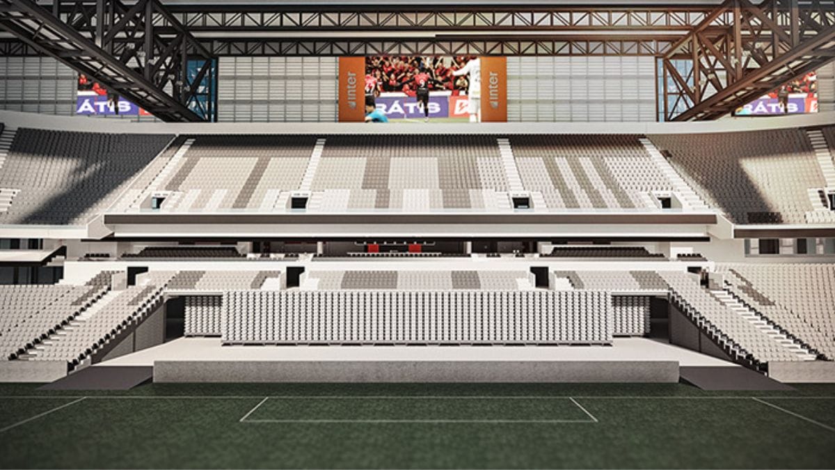 Athletico vai instalar arquibancada retrátil na Arena da Baixada (Foto: Divulgação, Athletico)