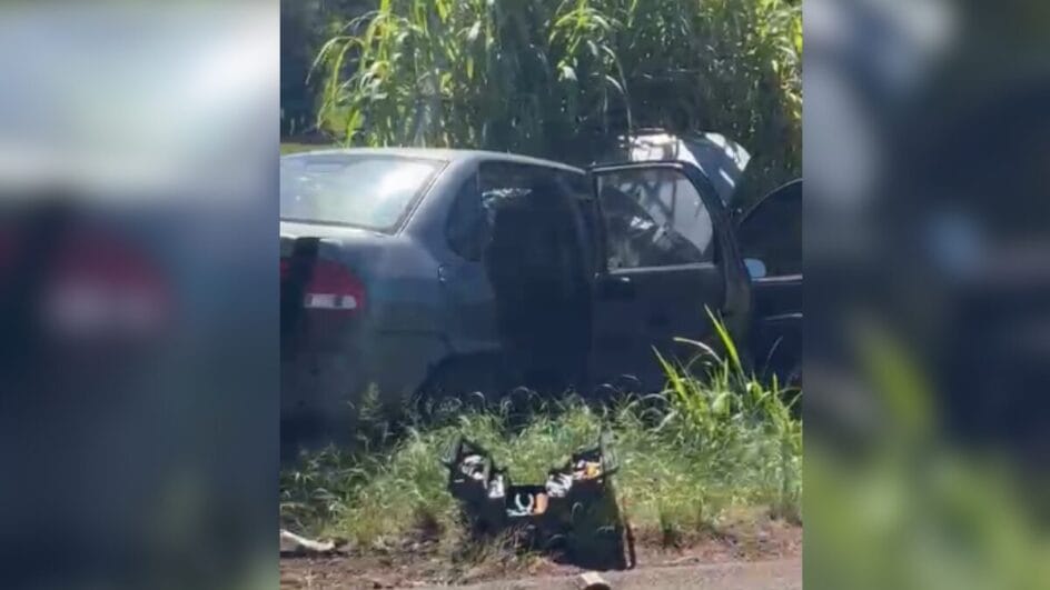 Criança e os pais estavam em GM Classic (Foto: PCSC, Reprodução)