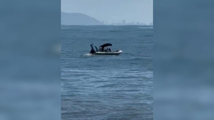 O desaparecimento ocorreu na região da Ilha de Itapeva, no Norte de Santa Catarina. (Foto: CBMSC, Reprodução)