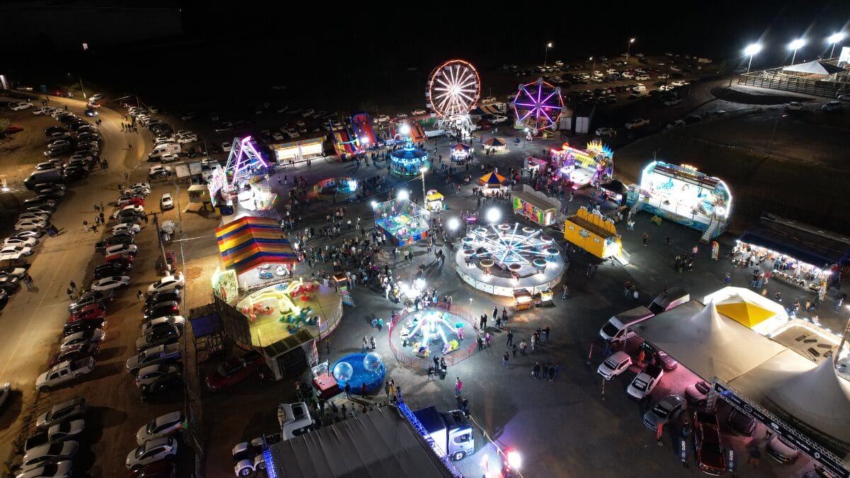 Vista a&eacute;rea da 39&ordf; Festa do Colono (Foto: Jader Liberal, Prefeitura de Itaja&iacute;, Divulga&ccedil;&atilde;o)