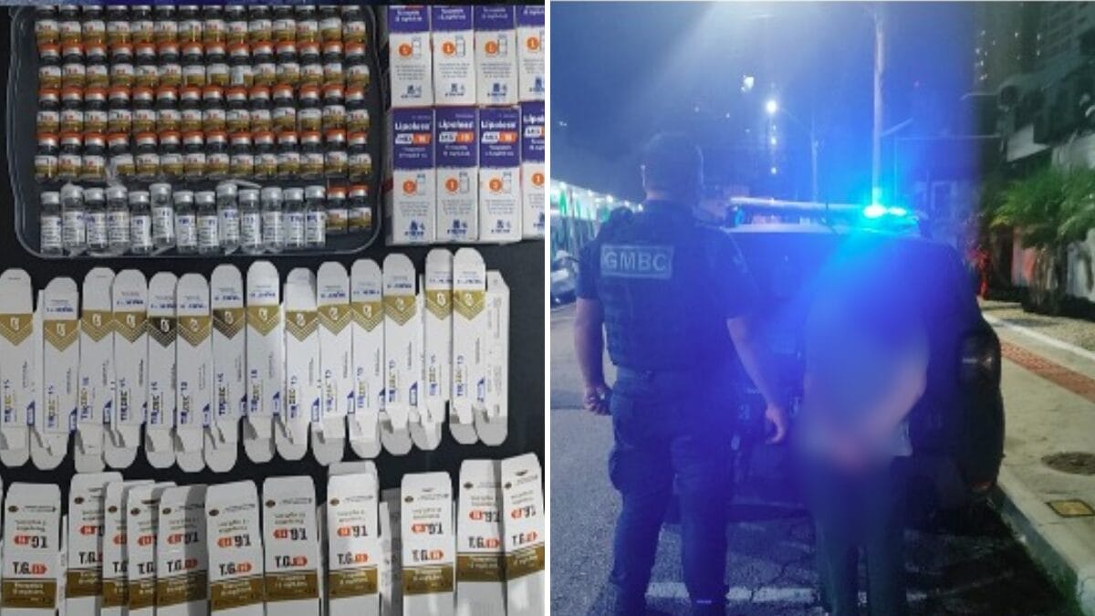 Mulher é encaminhada à delegacia após Guarda Municipal localizar grande quantidade de medicamento irregular