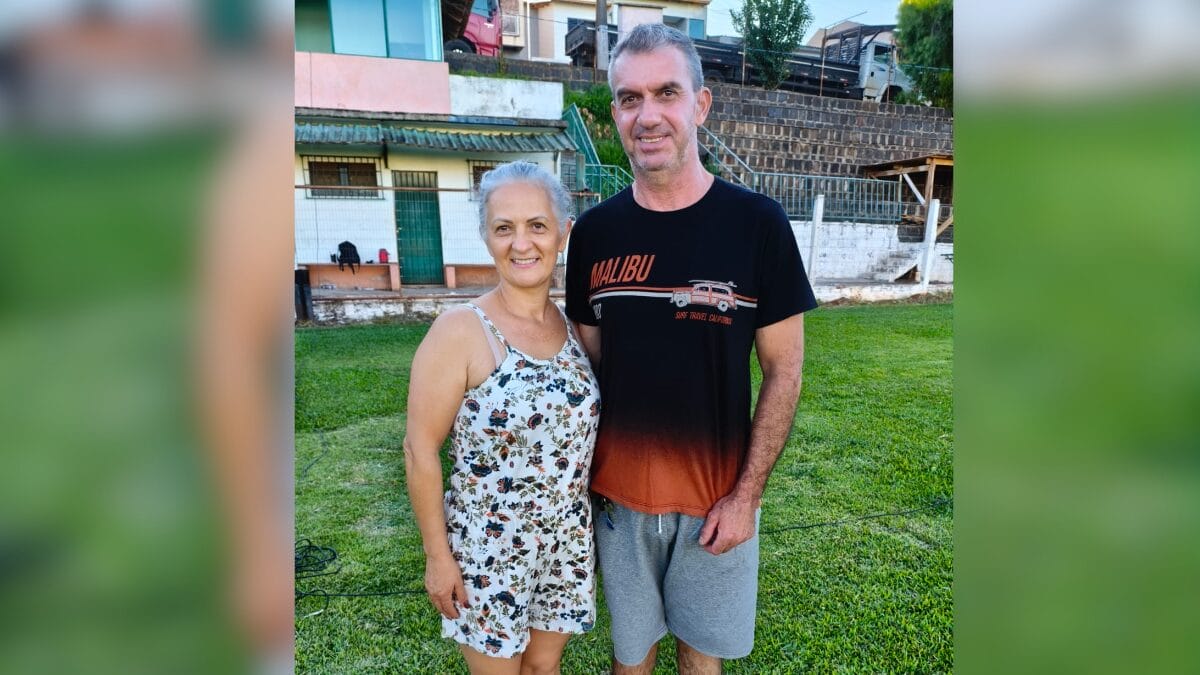 encenação da Paixão de Cristo no Bairro Efapi, em Chapecó