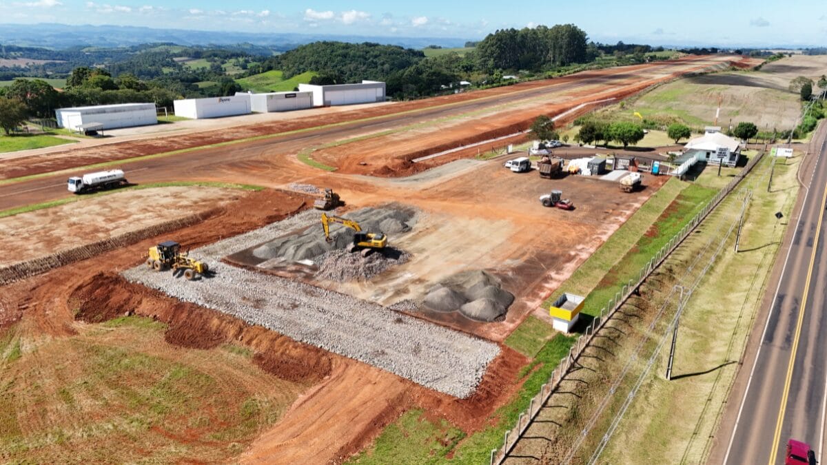 Aeroporto Regional H&eacute;lio Wassun, em S&atilde;o Miguel do Oeste