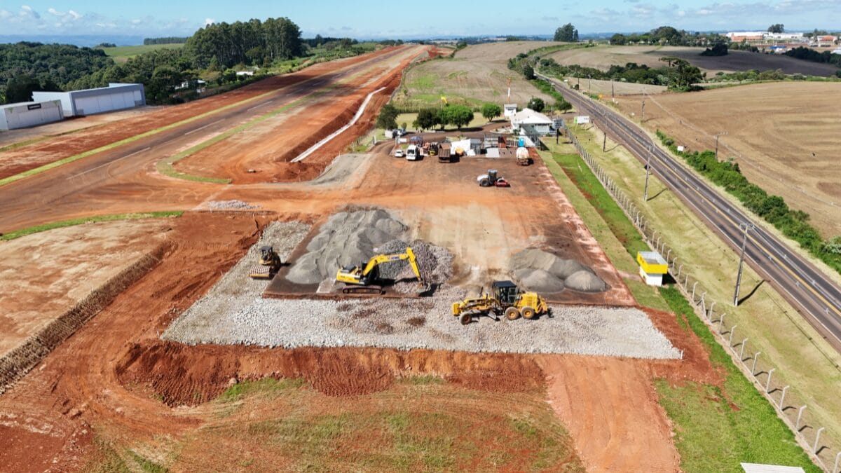 Aeroporto Regional H&eacute;lio Wassun, em S&atilde;o Miguel do Oeste