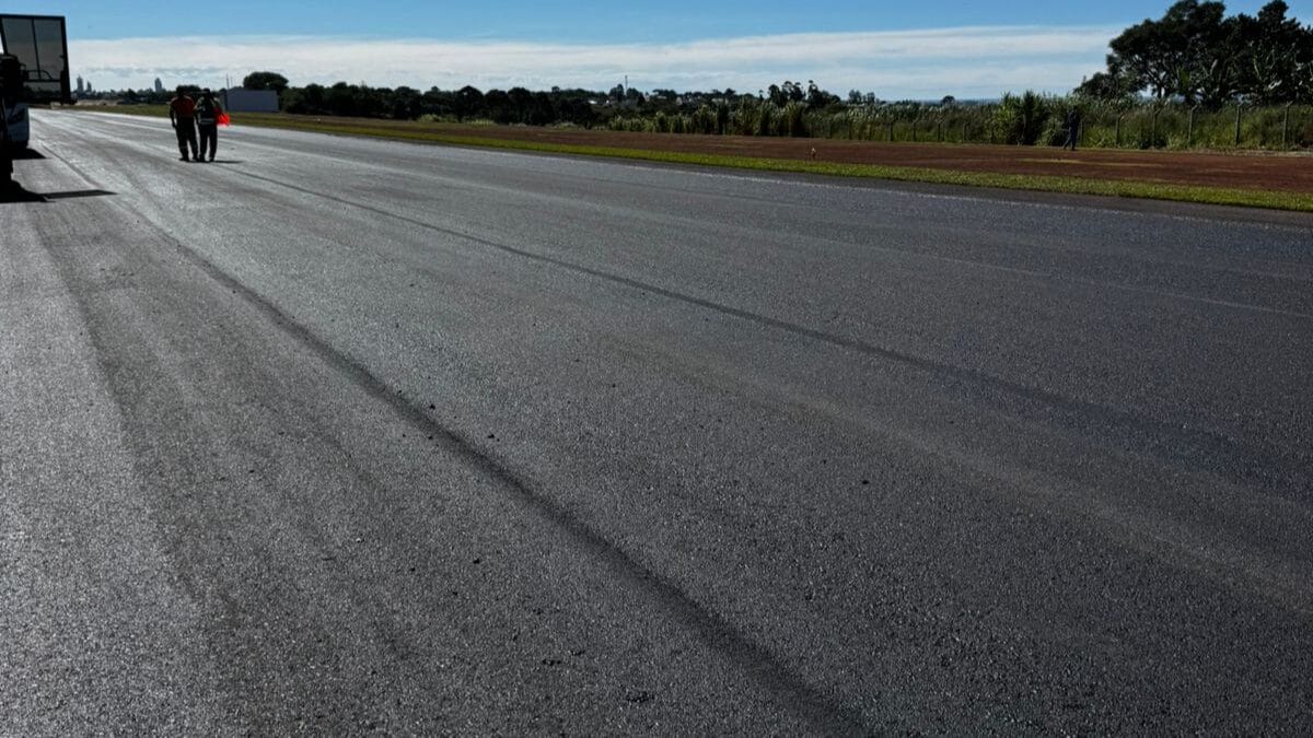 Aeroporto Regional H&eacute;lio Wassun, em S&atilde;o Miguel do Oeste