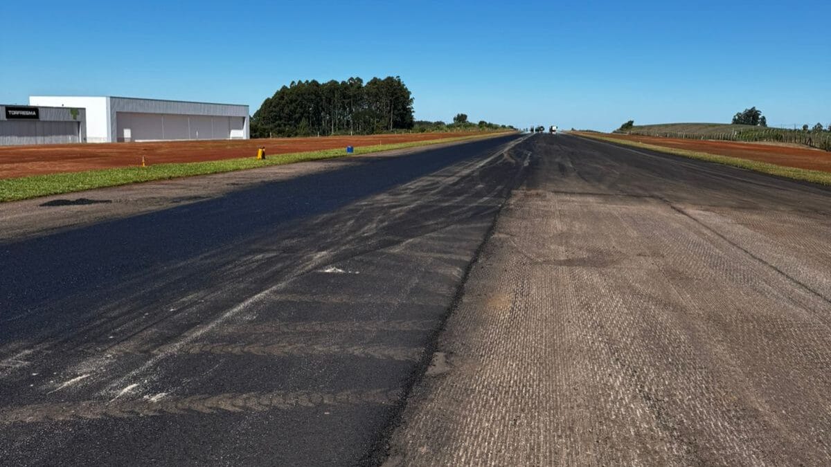 Aeroporto Regional H&eacute;lio Wassun, em S&atilde;o Miguel do Oeste