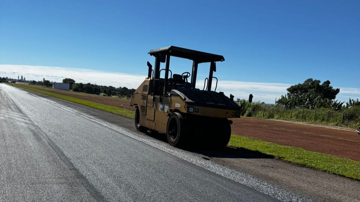 Aeroporto Regional H&eacute;lio Wassun, em S&atilde;o Miguel do Oeste