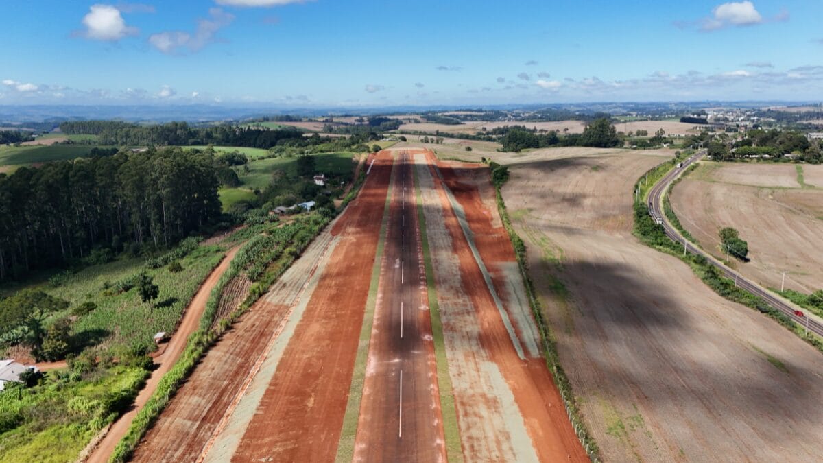 Aeroporto Regional H&eacute;lio Wassun, em S&atilde;o Miguel do Oeste
