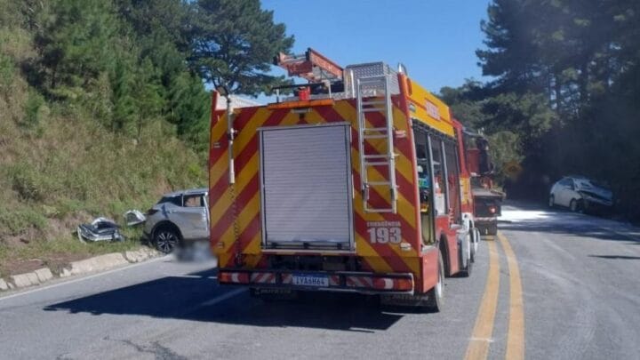 Idosa morre e família fica ferida em grave acidente na BR-282 em SC