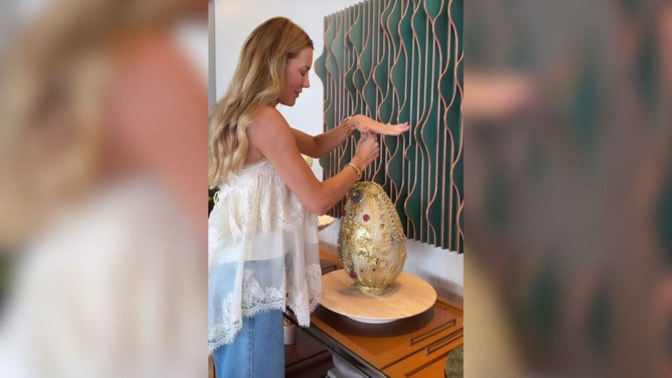 Catarinense casada com Roberto Justus celebra Páscoa com ovo de chocolate de R$ 20 mil