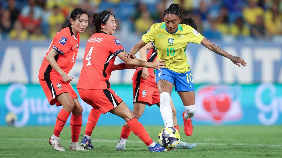 Kerolin durante a goleada sobre a Coreia do Sul, na estreia do FIFA Series (Foto: Lívia Villas Boas, CBF)