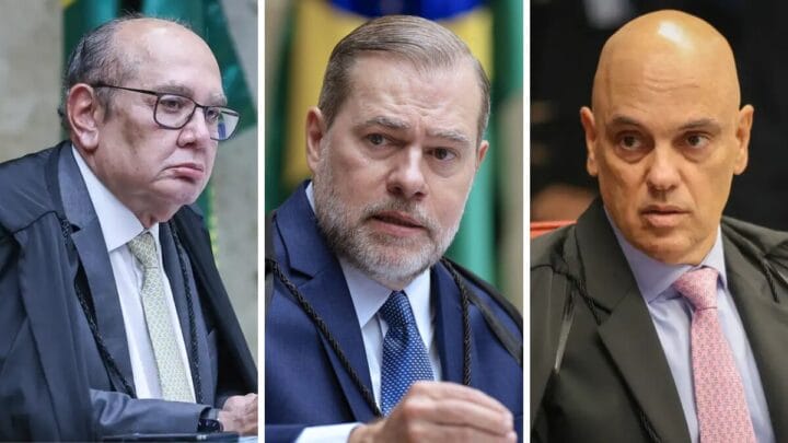 Relatório pede indiciamento de ministros do STF (Foto: Antônio Augusto, STF; Rosinei Coutinho, STF; Fabio Rodrigues-Pozzebom, Agência Brasil)