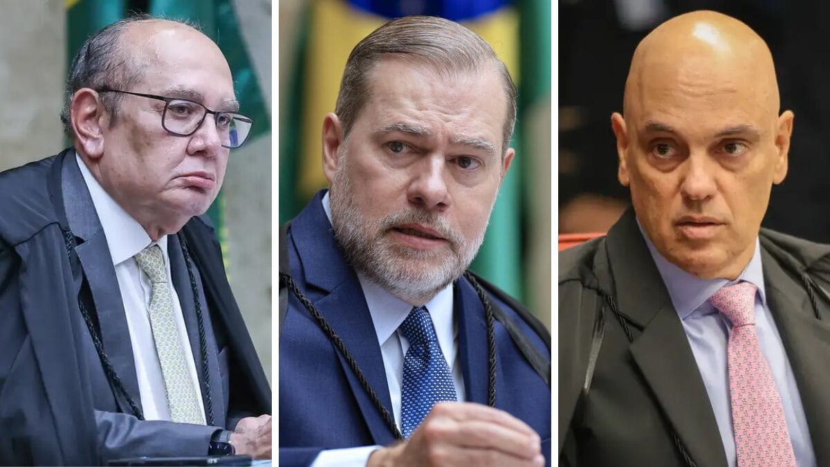 Relatório pede indiciamento de ministros do STF (Foto: Antônio Augusto, STF; Rosinei Coutinho, STF; Fabio Rodrigues-Pozzebom, Agência Brasil)