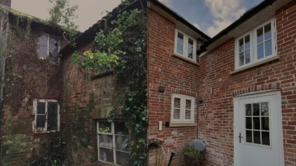 Casa antiga e abandonada ganha reforma estratégica e passa a valer 3 vezes mais