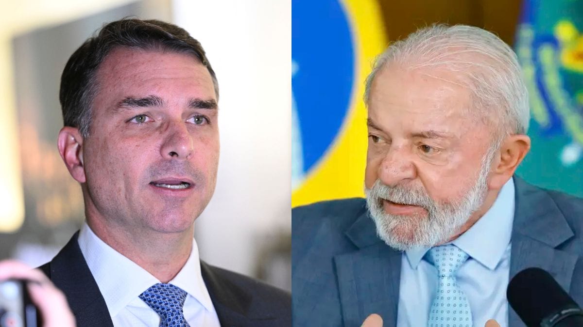 Flávio Bolsonaro e Lula irão disputar a Presidência nas Eleições 2026