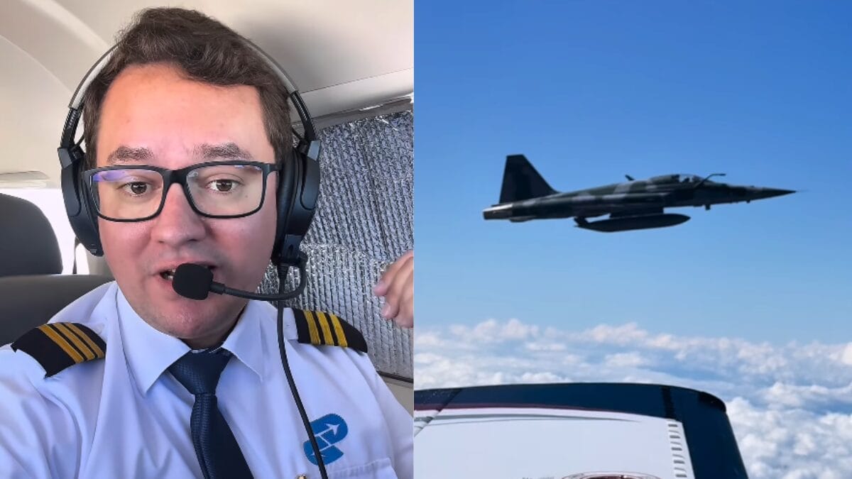 'Blitz' nas nuvens: piloto de Chapecó é interceptado por caça da FAB a 24 mil pés