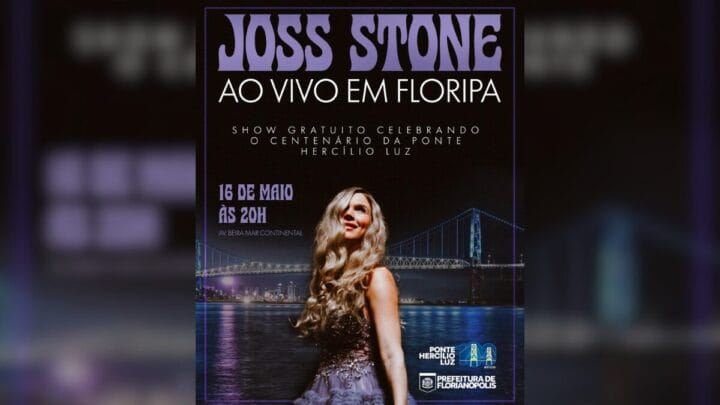 Florianópolis terá show gratuito de Joss Stone para celebrar 100 anos da Ponte Hercílio Luz