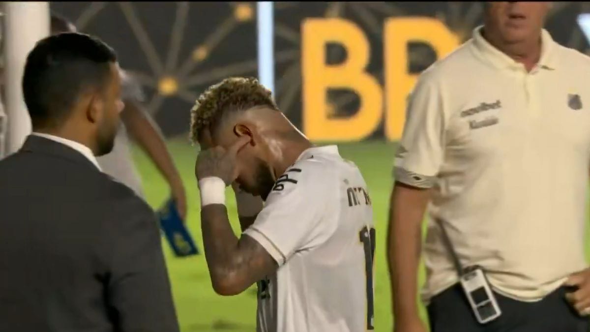 Reação de Neymar após derrota para o Fluminense chama atenção de torcedores