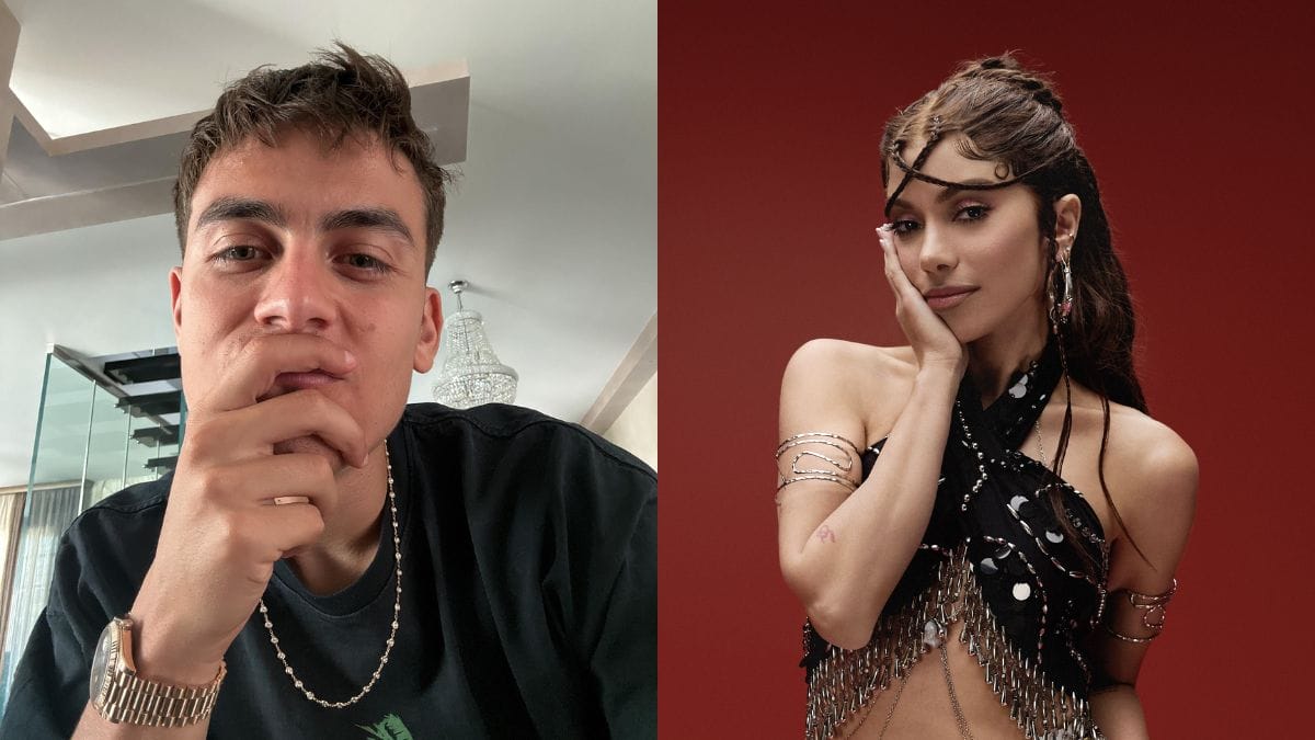 Dybala e Anitta conversaram em live "aleatória" na pandemia (Foto: Redes sociais, Reprodução)