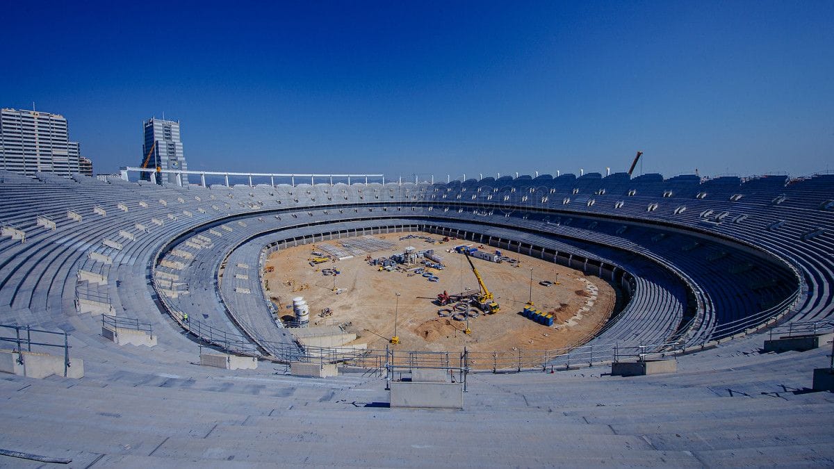 Valencia mostra como está o Nou Mestalla (Foto: Lázaro de la Peña, valenciacf.com)