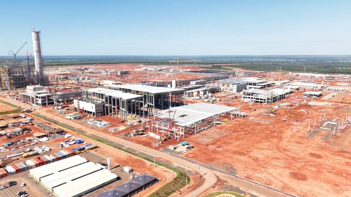 Projeto Sucuri&uacute; megaf&aacute;brica celulose avan&ccedil;o das obras