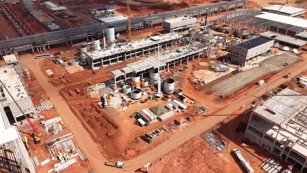 Projeto Sucuri&uacute; megaf&aacute;brica celulose avan&ccedil;o das obras